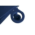 thumbnail image 3 of HDPE Folding Adirondack Chair with Dual Cup Holder - Composite Adirondack Chair with Wood Texture - Navy Blue, 3 of 7
