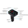thumbnail image 4 of Reproductor de MP3 para coche con Bluetooth y robot de realidad virtual, transmisor FM, adaptador de kit de manos libres para coche, cargador USB de 5 V y 3,1 A con disco TF/U, reproductor de música y, 4 of 4