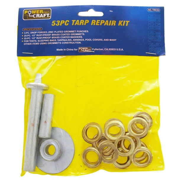 "TarrKenn 53pc. Tarp Repair Kit with Grommets"