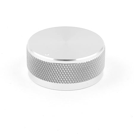 Silver Tone CNC Solid Aluminum Hifif Speaker Radio Volume Knobs 35x16mm