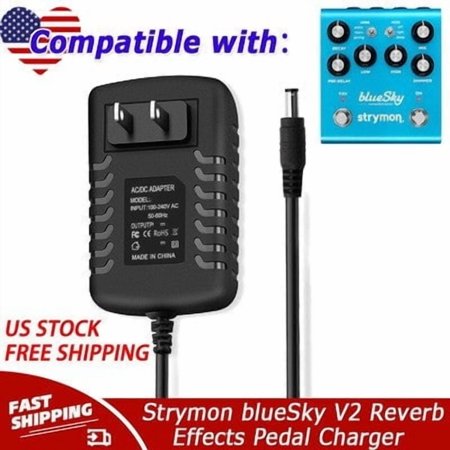 AC Adapter Compatible with Strymon blueSky V2 Reverb Effects Pedal Charger Power Supply Cord
