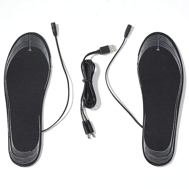 Bsvklp Plantillas Calentadas Eléctricas Lavables Y Cortables Unisex para Invierno Al Aire Libre (negro