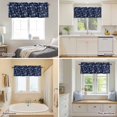 thumbnail image 3 of Curtain Valance for Windows, Farm Cow Chicken Navy Blue Kitchen Valances Rod Pocket Short Curtains, Retro Farmhouse Animal Window Valance for Bedroom Bathroom Living room 42x18in, 3 of 9