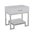 thumbnail image 2 of Home Fare High Gloss White Chairside Chest, 2 of 5