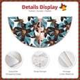 thumbnail image 3 of Disketp Lilies Flowers Christmas Tree Skirt, Christmas Tree Decorations, Christmas Decor, Tree Mat Decoration(30-48IN)-30", 3 of 6