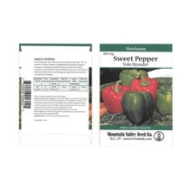 Yolo Wonder L - Sweet Pepper Garden Seeds - 300 mg Packet - Non-GMO, Heirloom - Bell Peppers - Resistant to Tobacco Mosaic Virus - Vegetable Gardening
