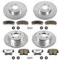thumbnail image 3 of PowerStop Front and Rear Z26 Street Warrior Carbon-Fiber Ceramic Brake Pad and Drilled and Slotted Rotor Kit Fits: CHRYSLER DODGE Select Models K1715-26, 3 of 9