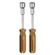 thumbnail image 1 of Uxcell 2 piezas de destornillador de tuerca métrica 13 mm no magnético, llave de vaso hexagonal de 6 puntos con mango antideslizante, 1 of 6