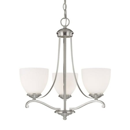 Capital Lighting Chapman Matte Nickel 3 Light Chandelier