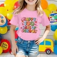 thumbnail image 2 of T-shirts pour Petites Filles Col Rond Manches Courtes Vêtements d'Été Décontractés pour Enfants Taille 6-7T, 2 of 4