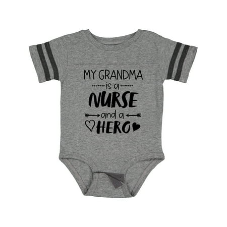

Inktastic My Grandma is a Nurse and a Hero Gift Baby Boy or Baby Girl Bodysuit