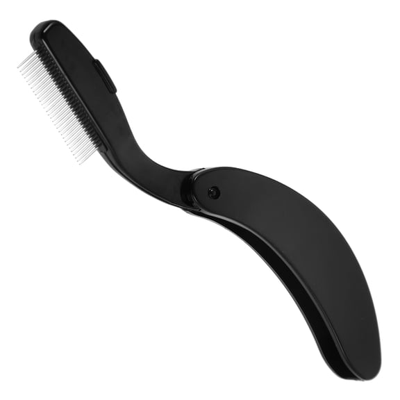 BESTOYARD Dual-Sided Eyelash Comb Makeup Eyelash Comb Black Plastic 1Set