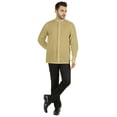 thumbnail image 2 of Bestman Mens Solid Shirt Mandarin Collar Long Sleeve Button-Up Formal Shirts Office Wear, 2 of 7