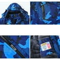 thumbnail image 5 of Tyhengta Men's Waterproof Ski Jacket Warm Winter Snow Coat Mountain Windbreaker Hooded Raincoat Camo3 Royalblue XXL, 5 of 8