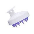 thumbnail image 2 of Worallymy Cepillo de masaje para el cuero cabelludo Cepillo de mano de silicona para masajear el cuero cabelludo Ducha portátil Cepillo para lavar el cabello Blanco Púrpura Worallymy JD735803387, 2 of 7