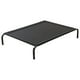 thumbnail image 1 of Cama elevada para perros al aire libre, cunas elevadas para perros con pies antideslizantes, cunas de tela de malla lavables y masticables para interiores y exteriores,Black, 1 of 5