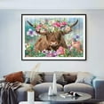 5D Diamond Painting Kits, IFREE Animal Highland Cattle Full Drill DIY