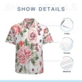 thumbnail image 7 of High Quality Hawaiian Shirts for Men Short Sleeve Aloha Beach Shirt Floral Summer Casual Button Down Shirts Blouses 6243HA, 7 of 7
