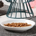 thumbnail image 3 of Cuenco para gatos, cuencos de cerámica para mascotas, soporte elevado inclinado, comedero para gatos, perfecto para Plato con estampado de pescado, 3 of 9