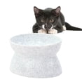 thumbnail image 5 of Comedero para mascotas, gatos y perros, de doble uso, alto y antideslizante (blanco), 5 of 5