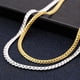 thumbnail image 2 of Pulseras de cadena de 6 mm de color oro de 18 quilates y plata 2025 para mujeres y hombres, conjuntos de joyas de moda para fiestas y bodas, regalos, 2 of 5