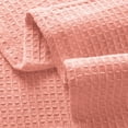 thumbnail image 3 of GLAMBURG 100% Cotton Thermal Blanket, Breathable Bed Blanket Queen Size, Soft Waffle Blanket, Queen Blanket, All Season Cotton Blanket, Peach, 3 of 7