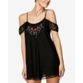 thumbnail image 3 of Flora By Flora Nikrooz Womens Angela Cold-Shoulder Lace Chemise Size Small, 3 of 4
