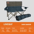 thumbnail image 2 of Kelty Loveseat Silla de camping – Silla plegable doble para festivales, camping y días de playa, sombra oscura/azul marino, 2 of 5