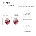 thumbnail image 4 of Christmas Earrings Gifts Rose Crystal Stud Earring Love Jewelry for Mom Daughter, 4 of 6