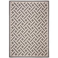 thumbnail image 2 of Safavieh Courtyard Janey Bordered Indoor/Outdoor Area Rug, Anthracite/Light Beige, 6'7" x 9'6", 2 of 10