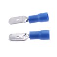 thumbnail image 4 of Los Terminales De La Del Alambre Eléctrico Del Coche 100pcs Aislaron Los Conectores De La Encrespadura Azules Baoblaze Kit de terminal de pala femenina masculina, 4 of 8