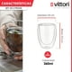 thumbnail image 3 of Juego de Vasos de Cristal, Vaso Térmico Doble Pared para Bebidas Frías, 2 Vasos de Vidrio de Borosilicato de 360 ml, 3 of 5