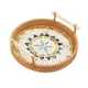 thumbnail image 2 of Bandeja tejida decorativa redonda, moderna y elegante para picnic, ideal para tartas y aperitivos. Pequeño multicolor, 2 of 9