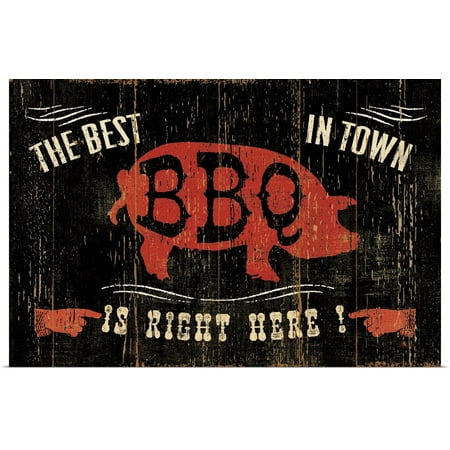 Great BIG Canvas | Rolled Pela Studio Poster Print entitled The Best BBQ in