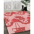 thumbnail image 2 of Ahgly Company Indoor Rectangle Patterned Pastel Pink Area Rugs, 5' x 8', 2 of 6