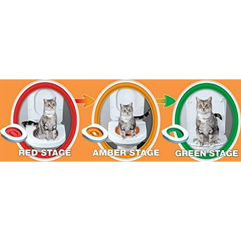 Cat Toilet Training System By Litter Kwitter Teach Your Cat to Use the Toilet With Instructional DVD Walmart
