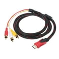thumbnail image 1 of Mistaha HD RCA Audio Video Cable HD to 3 RCA Male AV Wire Cord 1.5M, 1 of 8