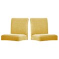 thumbnail image 1 of Bearachild Paquete de 2 fundas sólidas para sillas de comedor, funda protectora Universal para muebles de oficina, Protector exterior, funda giratoria, Decoración del hogar Beige Bearachild HA012490-06, 1 of 5