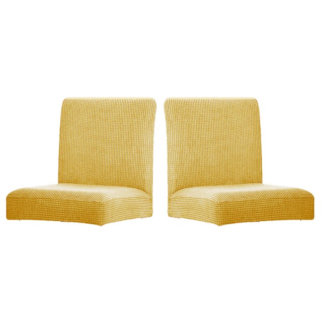 Bearachild Paquete de 2 fundas sólidas para sillas de comedor, funda protectora Universal para muebles de oficina, Protector exterior, funda giratoria, Decoración del hogar Beige Bearachild HA012490-06