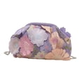 thumbnail image 4 of Bolso de mano tipo clutch con bordado floral y cadena extraíble para mujer. Púrpura, 4 of 9