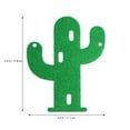 thumbnail image 2 of TAILTOSS 1Set Fabric Cactus Banner Garland Green Nonwoven Decoration Wedding Party Ornaments 11.8Inch, 2 of 7