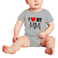 thumbnail image 2 of I Love My MiMi Cute Baby Short Sleeve Romper Bodysuits, 2 of 5