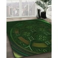thumbnail image 2 of Ahgly Company Indoor Round Patterned Night Black Area Rugs, 6' Round, 2 of 6