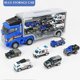 thumbnail image 3 of Truck Carrier Toy Set with 6 Die-cast Vehicles Truck Toys Cars for Girls Boys Toddlers, 3 of 4