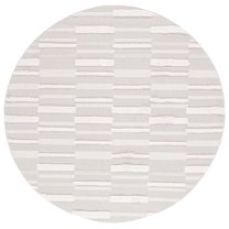 SAFAVIEH Trends Craig Geometric Area Rug, Beige/Ivory, 6'7" x 6'7" Round