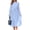 Blue, variant on ANRABESS Women's Floral Chiffon Midi Dress Puff Long Sleeve Mock Neck Summer Wedding Guest Party Dresses Fall 2026 Outfits Floral Green Small
