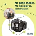 thumbnail image 4 of Sherpa Original Deluxe Travel Pet Carrier, Airline Approved & Guaranteed On Board - Black, Medium, 4 of 12