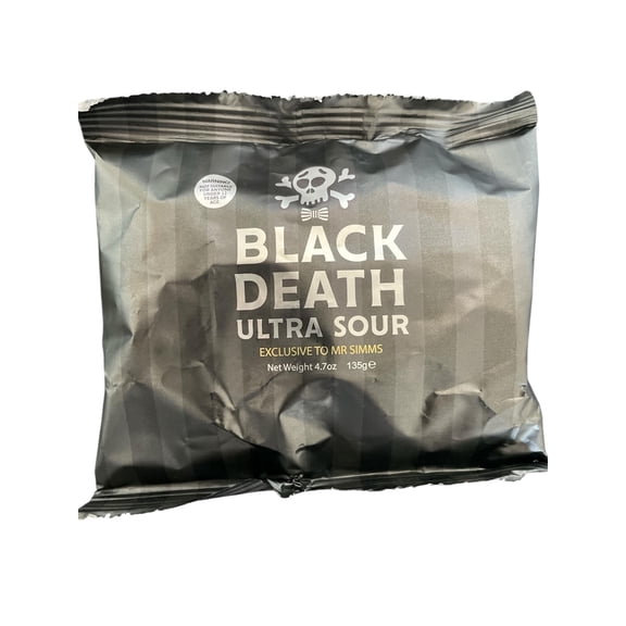 BLACK DEATH ULTRA SOUR EXCLUSIVE TO MR SIMMS ( NOT SUITABLE UNDER 12 YEARS OF AGE)