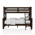 thumbnail image 3 of Furniture of America Harlow Wood Bunk Bed, Twin/Queen, Dark Walnut, 3 of 5