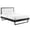 Black White, variant on Modway Willow Full Wood Platform Bed with Angular Frame in Walnut/Charcoal